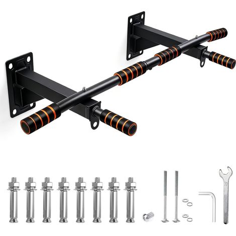 Barre de traction murale multifonctionnelle avec 6 poignées antidérapantes - Appareil de musculation pour la maison et la salle de sport, convient pour la maison, l'entraînement TRX et la salle de (1/5)