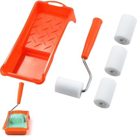 Mini rouleau en mousse de 2 pouces, pour peindre les murs et les petits projets d'artisanat