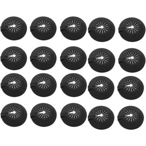 20 Pièces Cache Tuyau Radiateur,Colliers de Pipe Plastique Cache Tuyau Radiateur Rosace à Clapet en Plastique Cache-Tuyaux de Chauffage,Rosaces pour Radiateur pour 10-30 mm de Tuyaux d'eau(noi (1/4)
