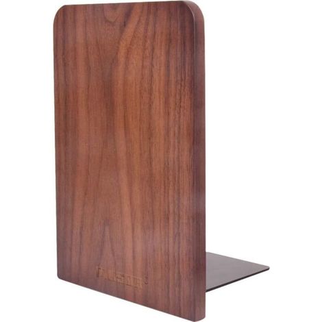 Bardusch-Serre-livres bois marron carré, simple et antidérapant, support créatif qualité supérieure, bureau, maison, école (1/4)