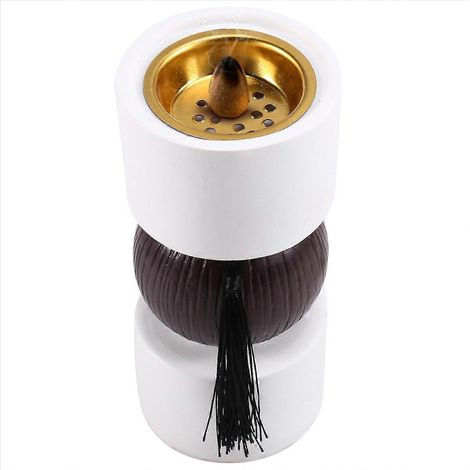 Eleganter, orientalisch inspirierter Räuchergefäß, verziert mit einer Harzquaste, ideal für die Inneneinrichtung und Aromatherapie und perfekt als Bürodekoration. (1/5)