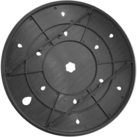 Revêtement de pot de fleurs épissé avec trous de drainage pour plante - Remplissage en plastique léger - Favorise la circulation de l'air des racines - Accessoire de jardin orange - 25 cm (noir (1/5)