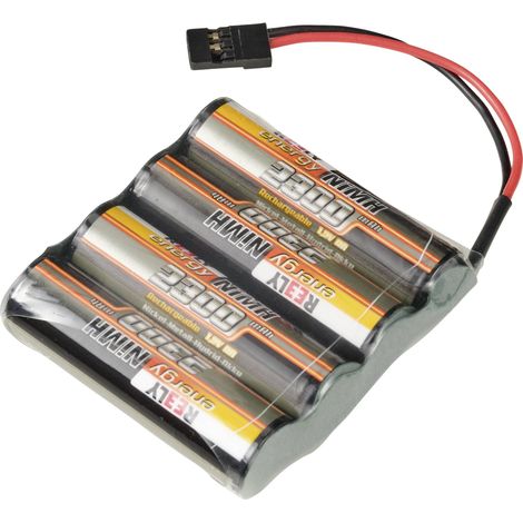Reely Pack de batterie (NiMh) 4.8 V 2300 mAh Nombre de cellules: 4 LR6 (AA) side by side fiche JR femelle X925392