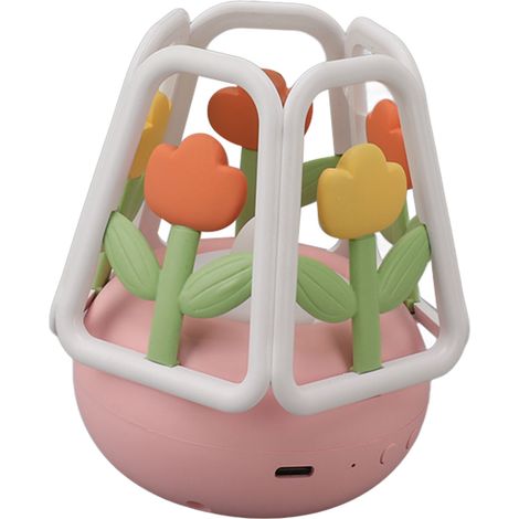 Veilleuse LED rose tulipe en silicone, 5 modes d'éclairage, batterie rechargeable 1200 mAh, idéale pour la chambre ou la maison. (1/5)