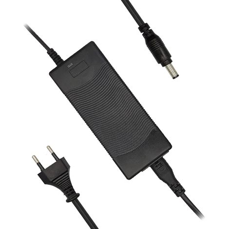 Chargeur de batterie pour vélo électrique (scooter, vélo électrique) 25,2 V CA, pour connexion CC 5,5 mm², 0,1 mm.