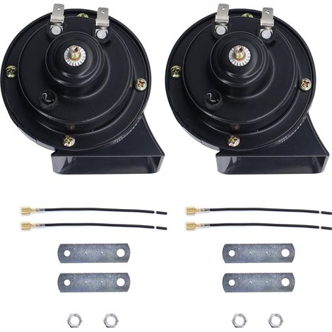 Lot de 2 klaxons 12 V, avertisseur de recul Super Truck Air Horn 130 dB (1/5)