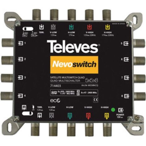Televes Multischalter 5 in 8 Guß MS58NCQ (1/5)