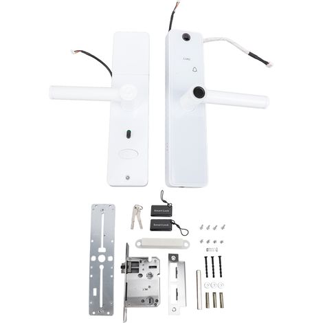 Serrure électronique intelligente sans clé avec empreinte digitale, caméra, carte d'empreinte digitale en aluminium, contrôle à distance via application, compatible Tuya. (1/5)