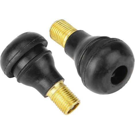 100 pièces tiges de Valve de Pneu sans Chambre à air, Tige de Valve de Pneu de Remplacement Universelle pour Moto de Voiture (TR412) (1/5)