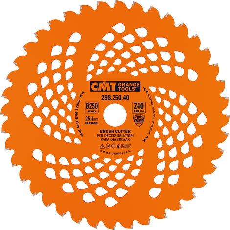 298.250.40 LAMA PER DECESPUGLIATORI HW 250x2.0/1.4x25.4+20 Z40 8°ATB (1/4)