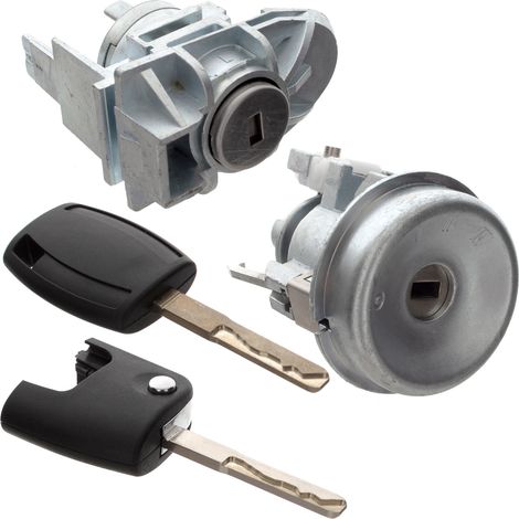 Ford Fiesta VI MK7 08-13 inserto di accensione + inserto serratura porta anteriore sinistra 2 pezzi Set