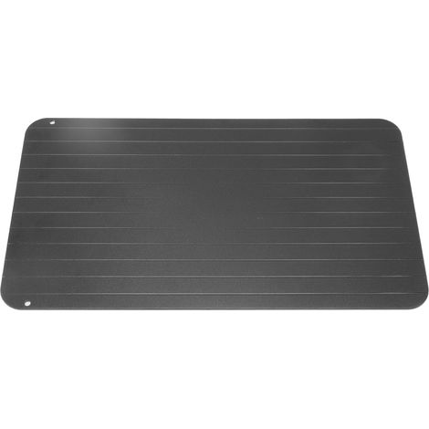 Plaque de décongélation rapide en aluminium pour la cuisine, plateau de décongélation et planche à découper pour viande et fruits de mer congelés. (1/5)