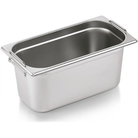 Bac inox GN 1/3 H 150 mm 5,7 ltr poignées rabattables GN CORE - Was Germany (1/2)
