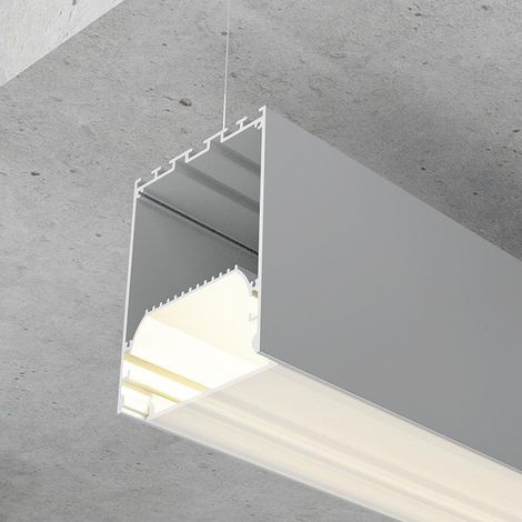 IluminaShop - Perfil de Aluminio Pery 12V/24V/220V 2 Metros – Opcional colgante (1/4)