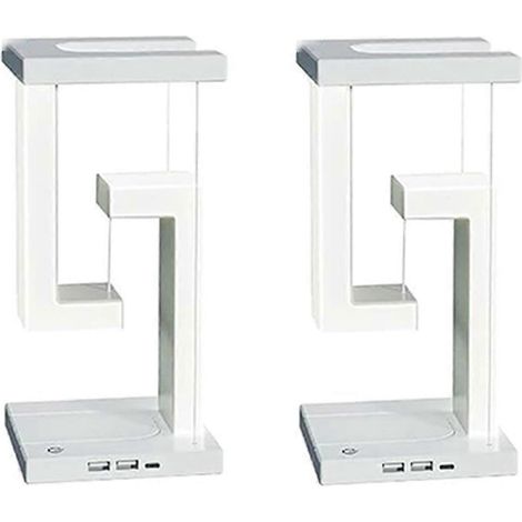Lampe de table suspendue, chargeur sans fil pour téléphone portable, veilleuse --- (1/5)