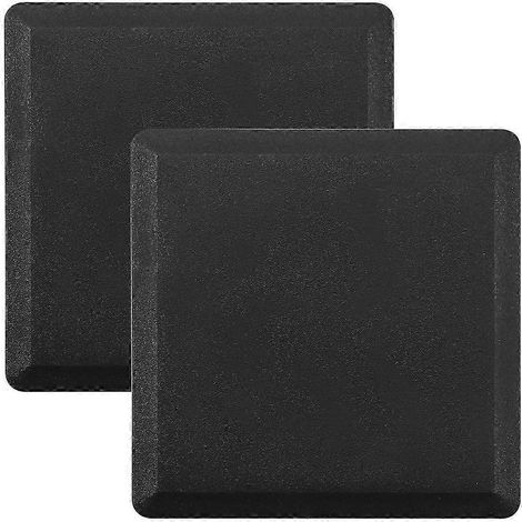 Bouchons carrés en plastique 80 mm x 80 mm – Embouts pour tubes et tuyaux – Lot de 2 pièces
