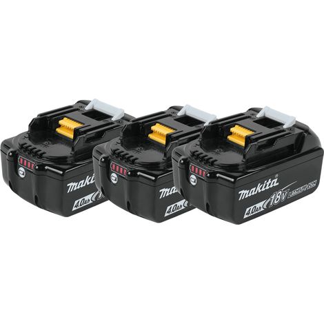 3 X Makita 18V 4.0Ah Li-Ion LXT Battery BL1840 BL1840B 4AH 196399-0 Genuine UK