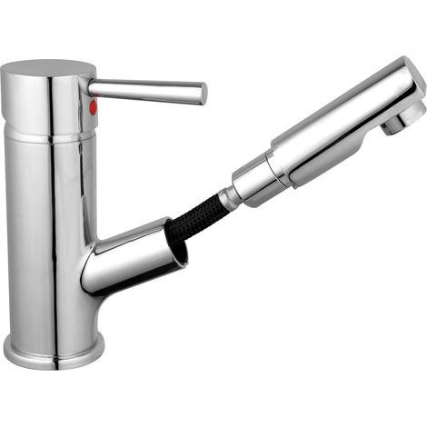 Grifo mezclador de lavabo con rociador extraíble CORNWALL SCHÜTTE (1/3)