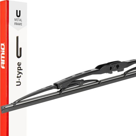 Essuie-glace de voiture, armature métallique, type U, universel, 400 mm (16") 40 cm amio-04006 (1/5)