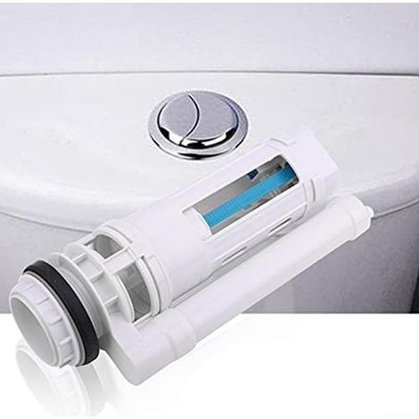 Valve de chasse d'eau pour toilettes, bouton de vidange à double flux de 21 cm, kit de remplacement d'un seul morceau, convient pour une hauteur de réservoir de 21-25 cm pour la salle de bain