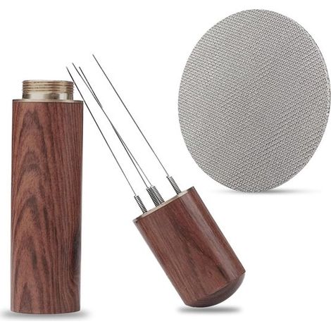 Accessori per espresso di alta qualità: dispenser ad ago per espresso, dispenser ad ago per espresso, agitatore + setaccio per torta da 58 mm, regalo per barista (1/2)