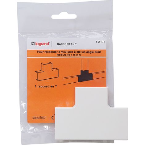 Legrand - Raccord en T - Pour moulure section 40x16mm