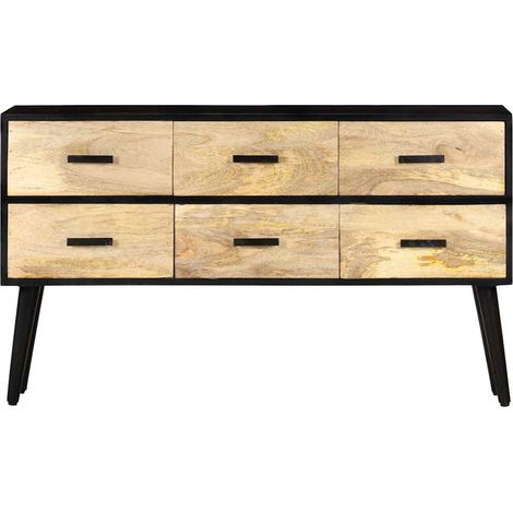 Maison Exclusive - Credenza 110x33x64 cm in Legno Massello di Mango (1/5)