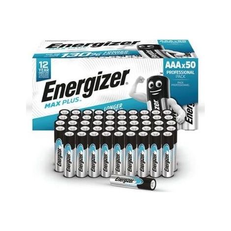 Energizer Max Plus Batteria Stilo (AA) Alcalina/manganese 1.5 V 50 pz.