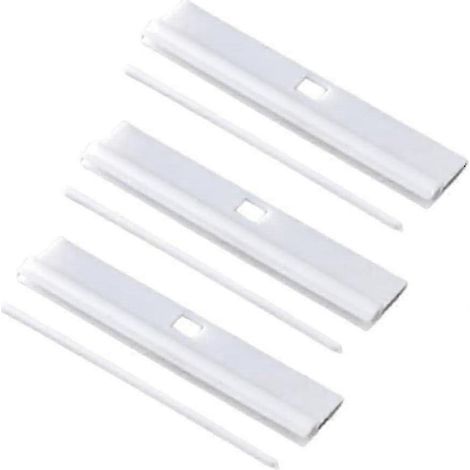 Lot de 20 supports de rechange blancs de 127 mm (5 pouces) pour stores verticaux et stores à persiennes - JV-Good (1/3)