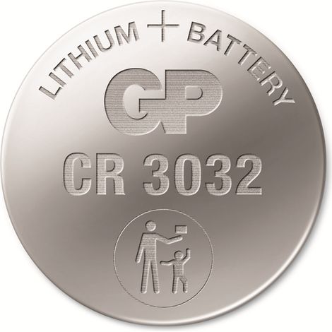 GP Lithium-Knopfzelle CR3032, 3V (1/2)