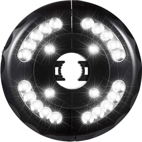Lampe pour Parasol de Jardin, Patio Umbrella Light, 24 LED, 3 Model d’illumination, Lumineux de Parasol pour Terrasse, Jardin, Grand Parapluie (Lumière Blanche) (1/5)