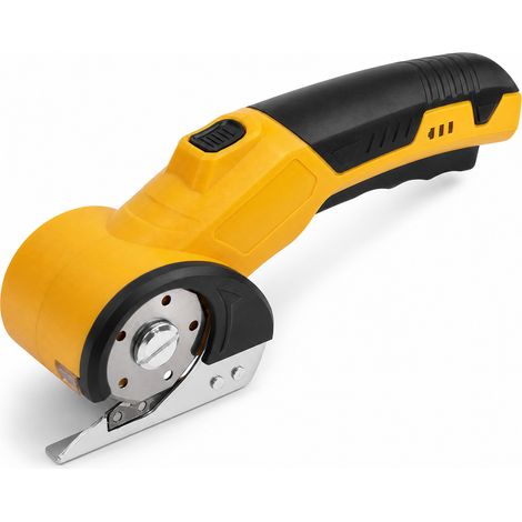 Rechargeable Electric Scissors for Fabric Leather Yellow Black (1/5)