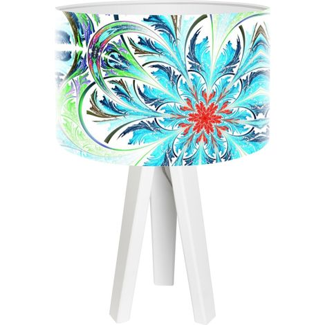 Lampe de chevet mandala foto-298 - Blanc
