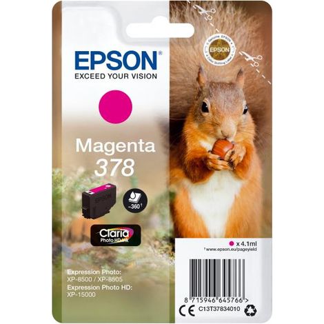 Epson Squirrel C13T37834020 cartuccia d'inchiostro 1 pz Originale Resa standard Magenta (1/3)
