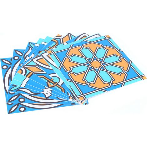 Lot de 10 stickers muraux adhésifs imperméables pour carrelage, décoration intérieure pour chambre à coucher (1/5)