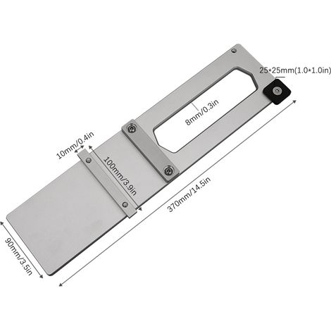 Les raccords à angle droit pour rails de guidage double couche sont compatibles avec les rails de guidage Makita Festo de 370 mm. (1/5)