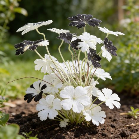 Géranium vivace phaeum Album 20cm Godet 9cm - Geranium