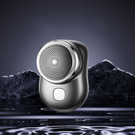 Tondeuse Barbe Électrique Miniature Noir - Rasoir de Poche Rechargeable sans Fil (1/5)