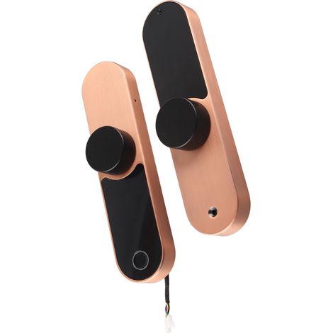 Serrure à empreinte digitale, mot de passe, contrôle par application Bluetooth et carte de déverrouillage pour porte de bureau, d'hôtel ou d'appartement (1/5)