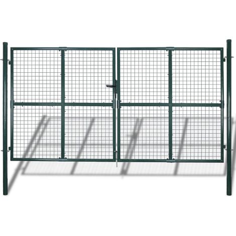 Portail de Clôture en Grillage Galvanisée 289x200 - 306x250 (1/5)