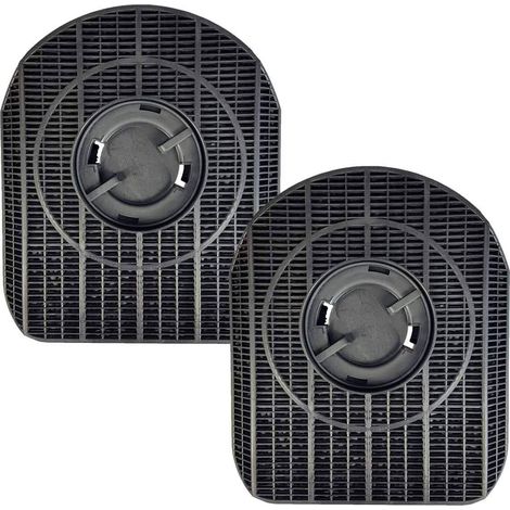 Lot de 2 filtres à charbon TYPE 200 200x180x28 mm – Charbon actif pour filtration des odeurs – Compatible hottes ARISTON, WHIRLPOOL, ELICA - CHF200
