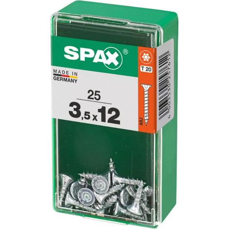 Vis spax universal screw 3.5 mm diamètre 12 mm longueur