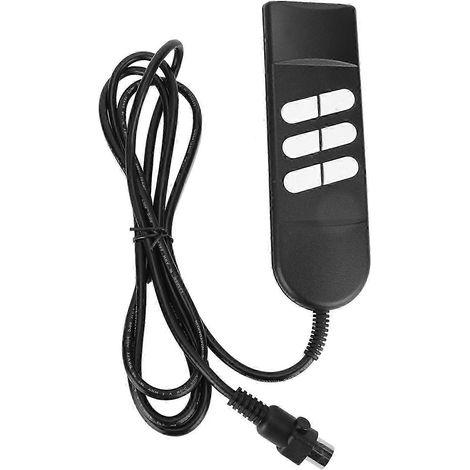 Télécommande de canapé à 6 boutons avec interrupteur manuel pour fauteuil réglable, compatible avec les appareils électroménagers et les lits réglables (5 broches) (1/5)