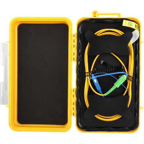 Glasfaser-OTDR-Startkabelbox, Totzoneneliminator, Faserring Sc UPC-Sc APC SM 1km (1/5)