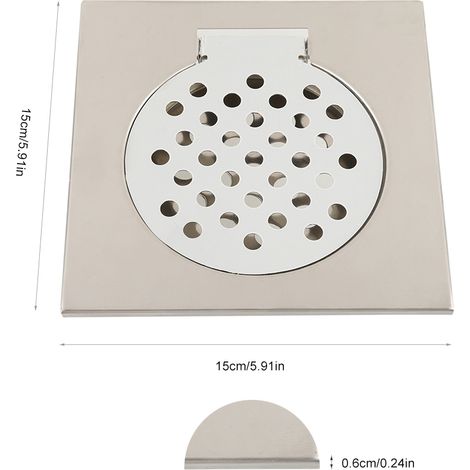 Caniveau de douche linéaire long en acier inoxydable pour salle de bain (1/5)