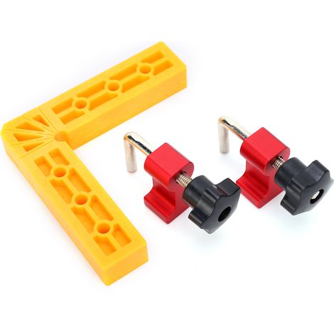 Équerre de positionnement à angle droit 90°, règle de fixation en L, gabarit d'assemblage pour menuiserie, serre-joints de précision (1/5)