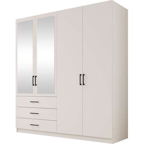 Armario Fungar, Cachemira, 215x196x60cm, Puertas de armario: Con bisagras, Número de estantes: 0