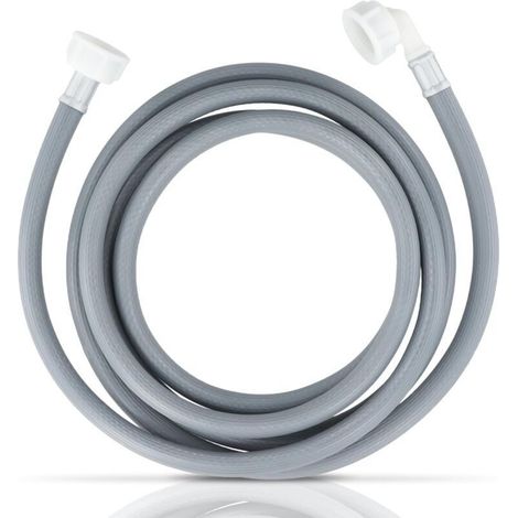 Tuyau Arrivee Deau d'Eau Froide, Tuyau Machine à Laver Anti-Explosion, Tuyau d'Arrivée d'Eau, Tuyau Lave Linge, Flexible d'Alimentation pour Lave-Linge et Lave-Vaisselle de 300cm, Gris