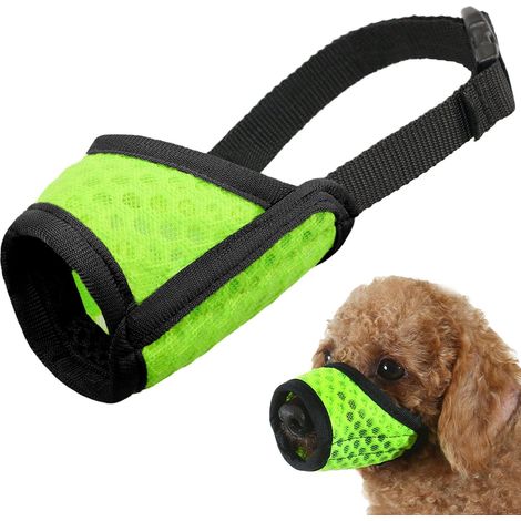 Muzzle Pour Chien - Filet Respirant En Maille Douce - Convient Pour Chiens De Taille Petite À Grande - 1 Pièce (1/5)