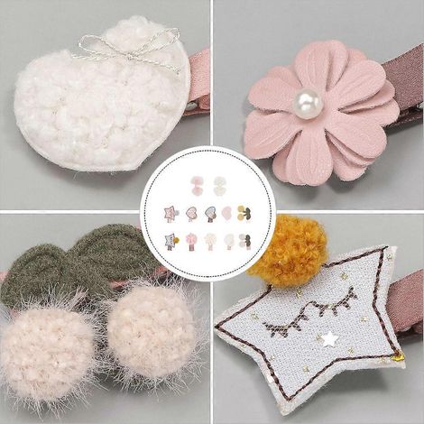 Pinces à cheveux nœud papillon bébé, accessoires cheveux anniversaire, couleurs assorties, 5x2 cm, bonne tenue, lot de 10 (1/4)